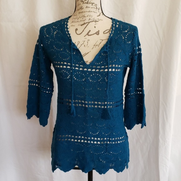 Lucky Brand Tops - Lucky Brand Boho Style Knit Sweater
